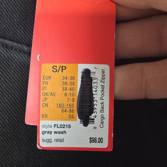 SPANX‎ Cargo Jeggings Pants Zip Pockets Gray Wash Sz Small Utility Stretch - Picture 4 of 11